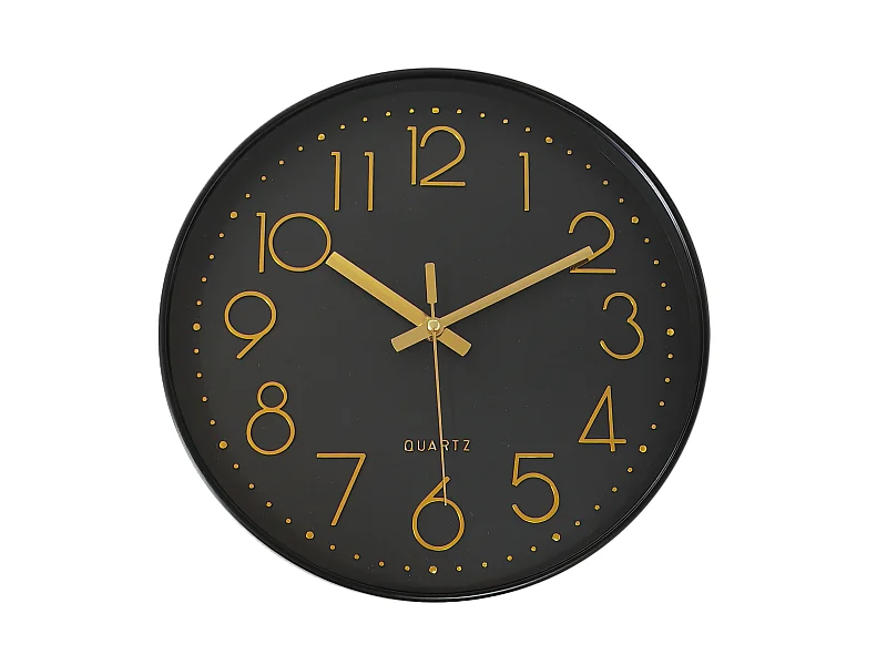 Horloge color block noir 30.5cm