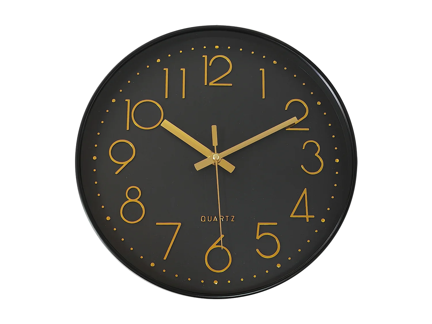 Horloge color block noir 30.5cm