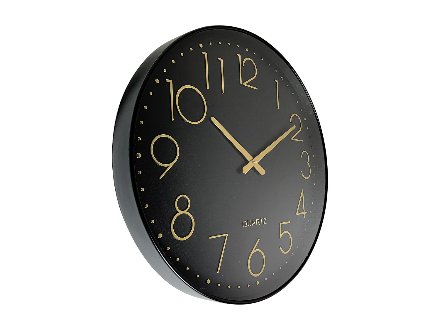 Horloge color block noir 30.5cm