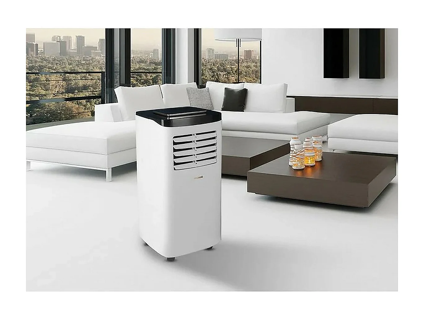 Climatiseur mobile 7000 BTU - 2000W - avec système à auto-évaporation