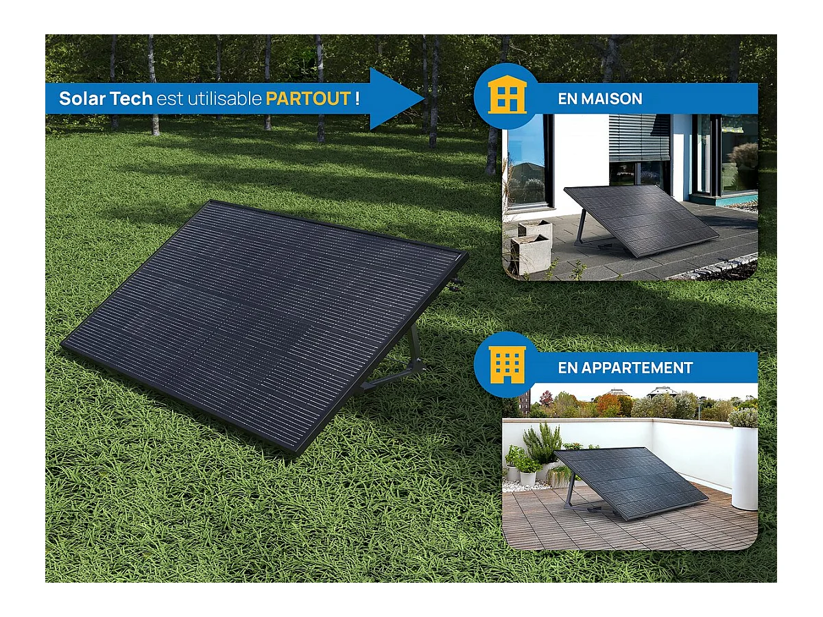 Panneau solaire 400w "Solar Tech"  plug and play - Kit de démarrage