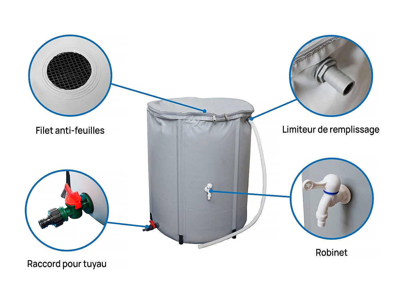 Abrigo de jardim em metal "Nebraska" - 4,07m² com caleira e recolhedor de água