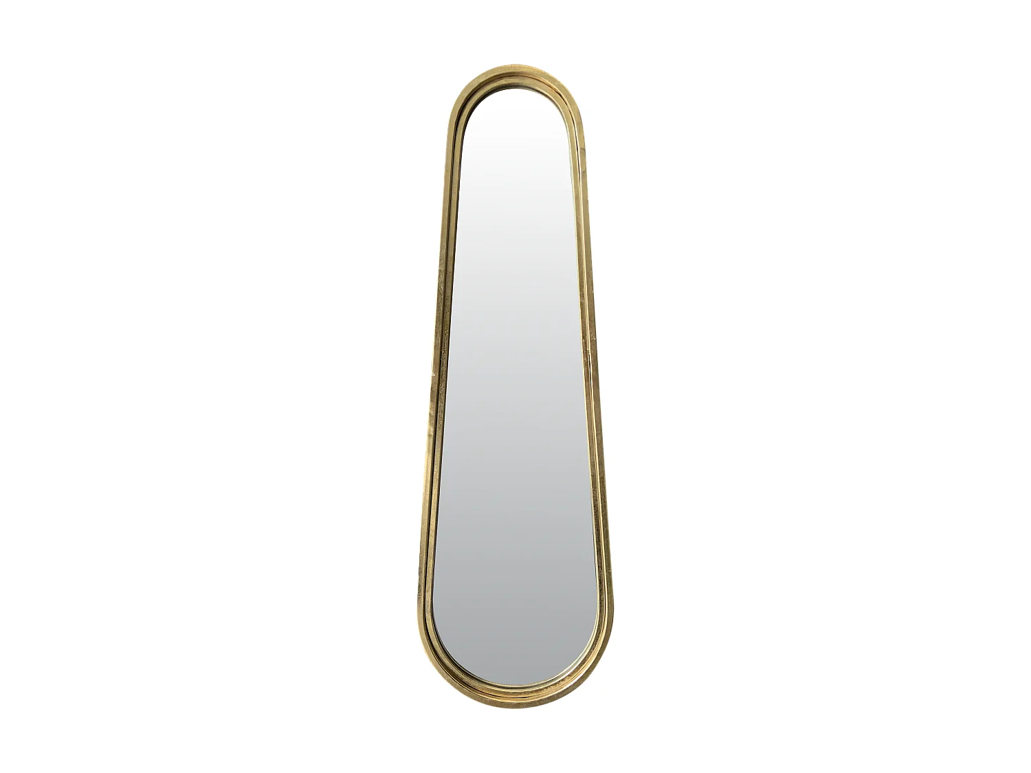 Miroir métal doré long 30x100cm