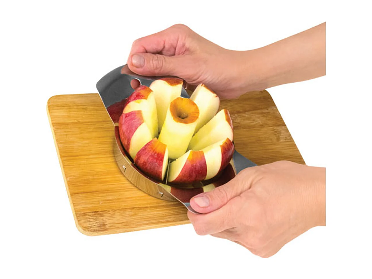 Tranche et vide pomme inox