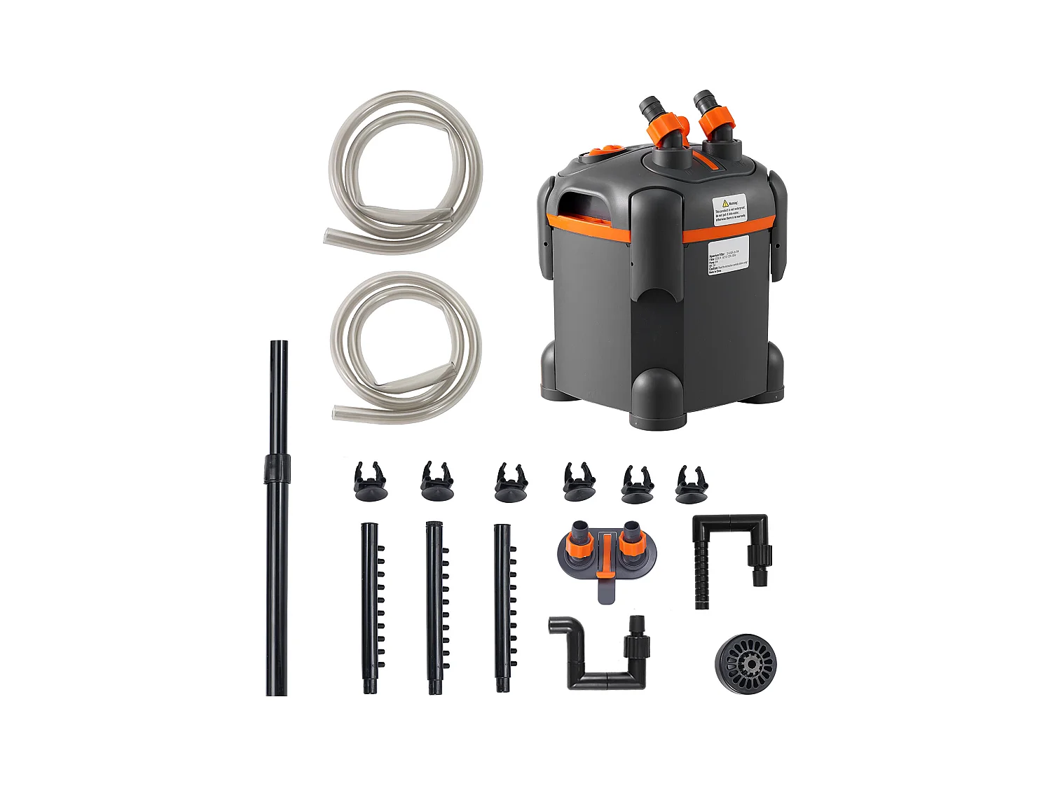 Filtre SucceBuy Filtre à Cartouche pour Aquarium de 30 Gallons, Lampe UV 8 W, Aquarium Silencieux