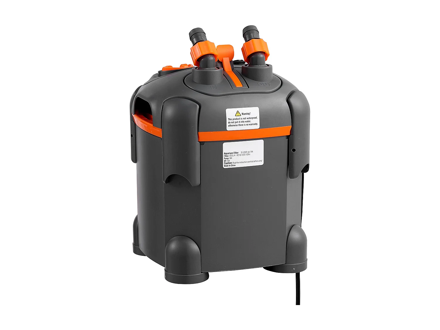 Filtre SucceBuy Filtre à Cartouche pour Aquarium de 30 Gallons, Lampe UV 8 W, Aquarium Silencieux