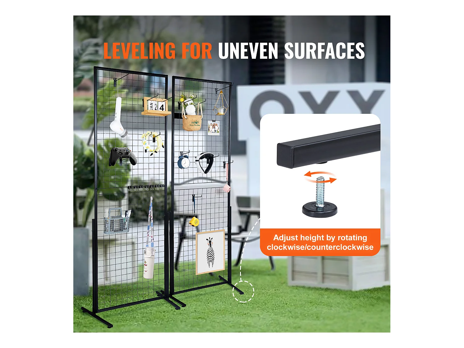 Tour Murale Grillagé SucceBuy 61x170.7cm, Paquet de 2, Supports d'Affichage