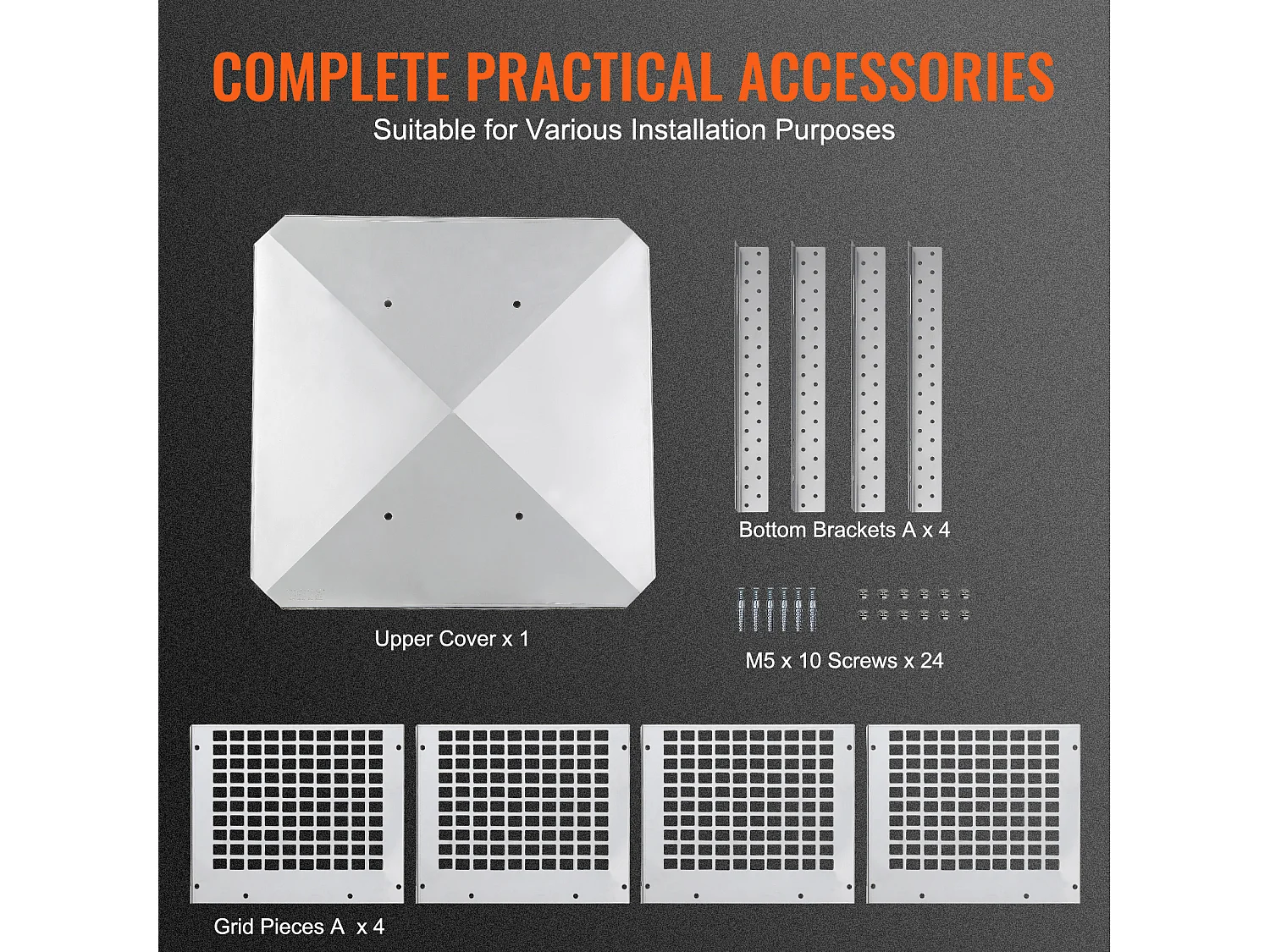 Chimenea SucceBuy Tapón de Chimenea 30.5 X 30.5 CM, Cubierta de Conducto en Acero Inoxidable 304, Malla