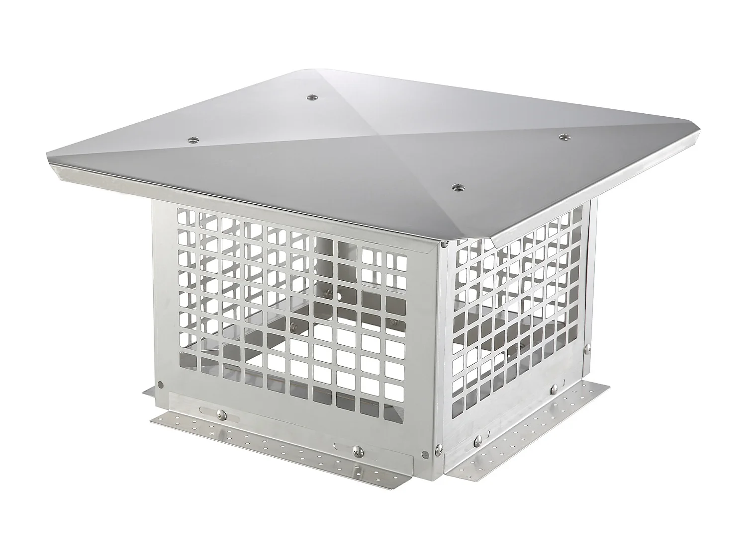 Chimenea SucceBuy Tapón de Chimenea 30.5 X 30.5 CM, Cubierta de Conducto en Acero Inoxidable 304, Malla