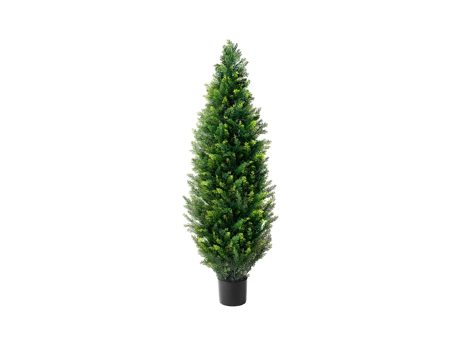 Arbres Artificiels, SucceBuy Lot de 2 Arbres Topiaires Artificiels en Cèdre de 120 CM Résistant aux UV pour Décoration D'intérieur/extérieur