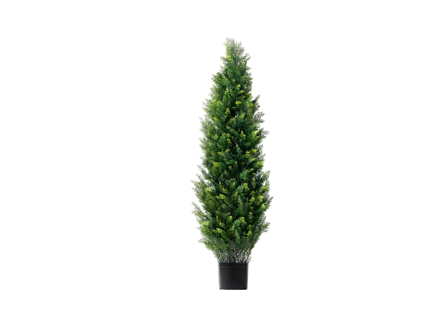 Arbres Artificiels, SucceBuy Lot de 2 Arbres Topiaires Artificiels en Cèdre de 120 CM Résistant aux UV pour Décoration D'intérieur/extérieur