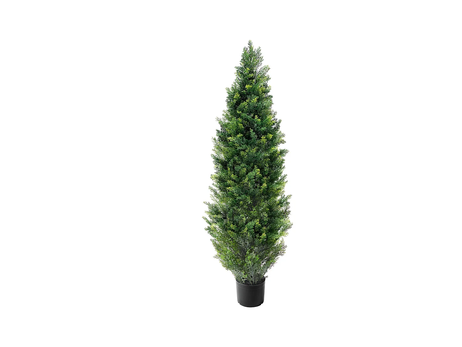 Arbres Artificiels, SucceBuy Lot de 2 Arbres Topiaires Artificiels en Cèdre de 120 CM Résistant aux UV pour Décoration D'intérieur/extérieur