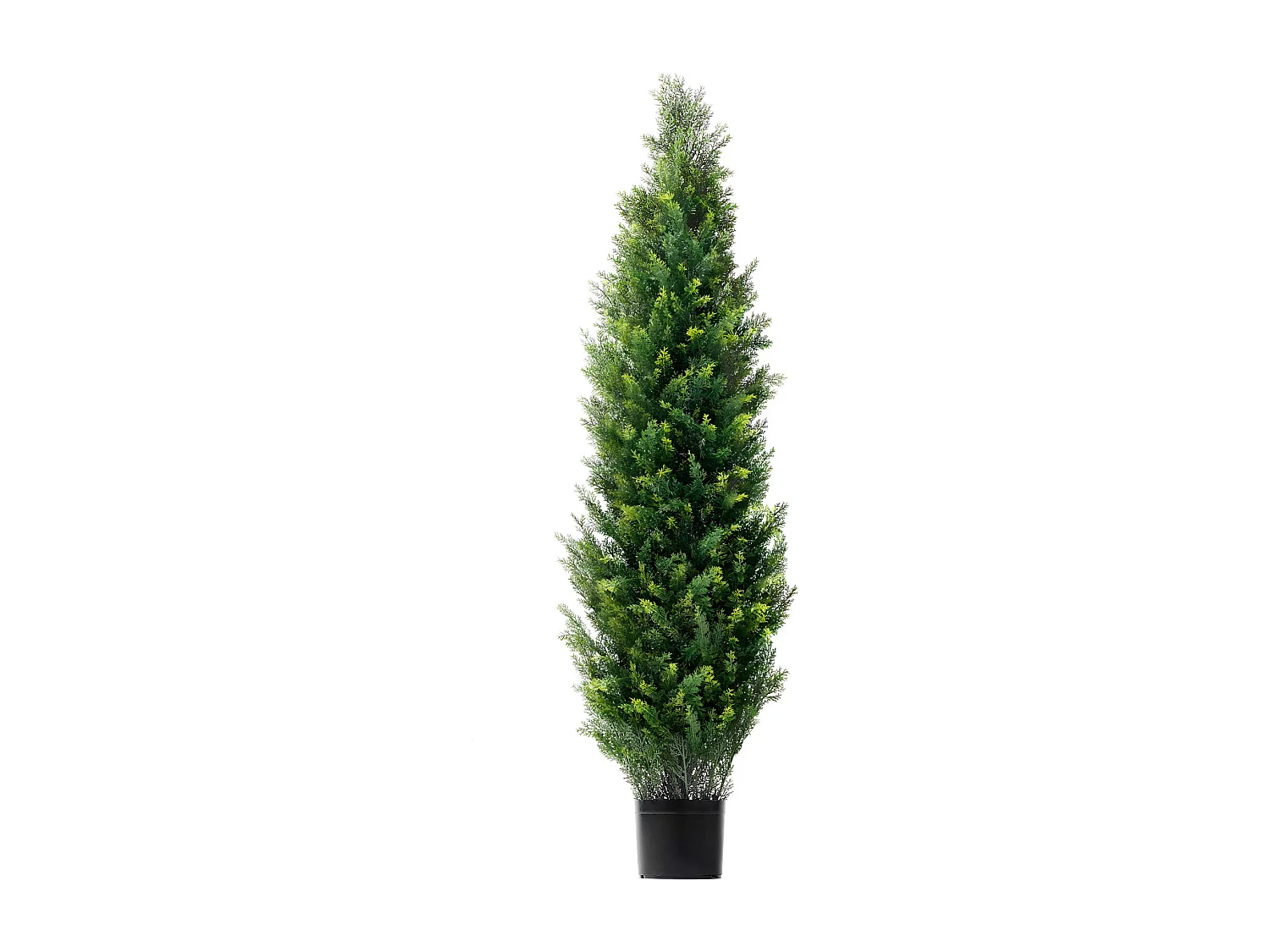 Arbres Artificiels, SucceBuy Lot de 2 Arbres Topiaires Artificiels en Cèdre de 150 CM Résistant aux UV pour Décoration Intérieure/Extérieure