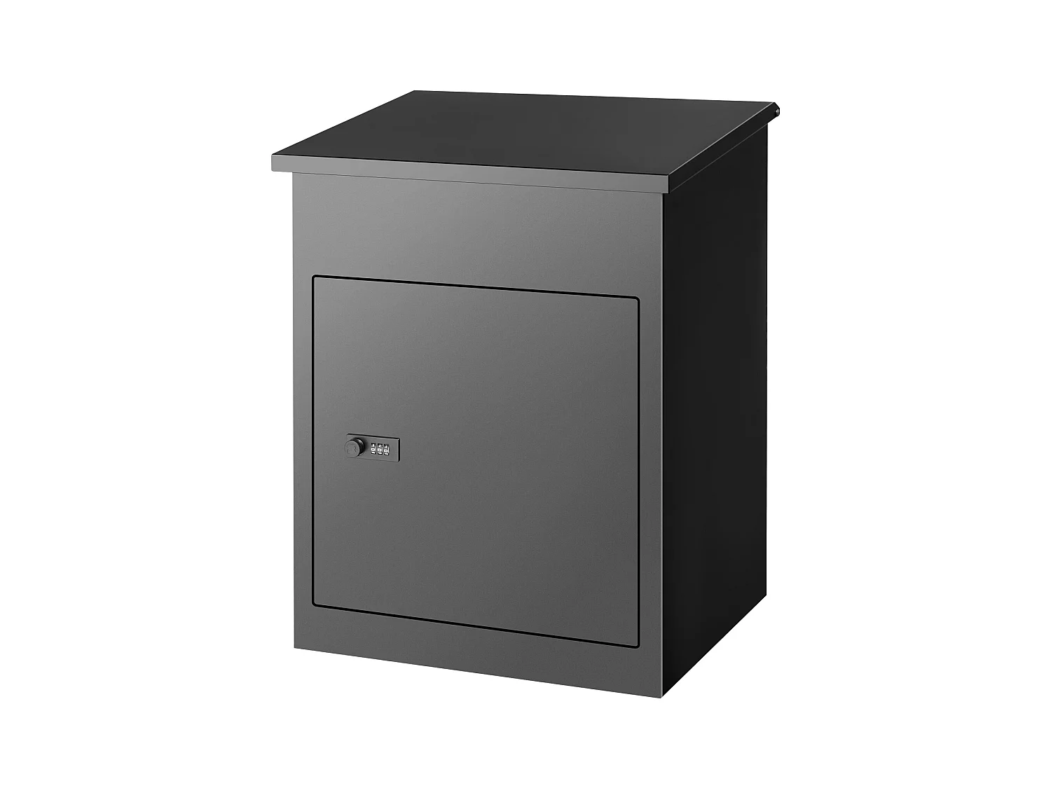 Boite à Colis, SucceBuy Boîtes Aux Lettres Extérieures 44x35x58.3 CM, Acier Galvanisé, Serrure Codée