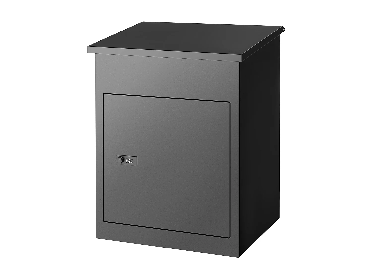 Boite à Colis, SucceBuy Boîtes Aux Lettres Extérieures 44x35x58.3 CM, Acier Galvanisé, Serrure Codée