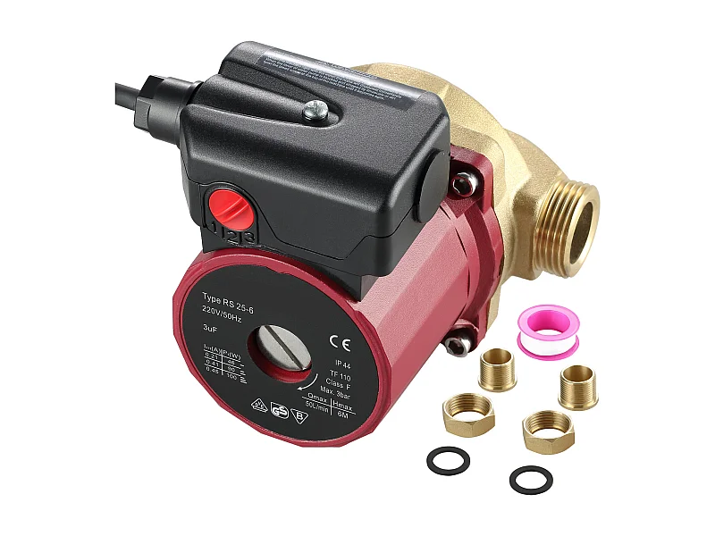 Pompe de Circulation d'Eau Solaire en Laiton SucceBuy LPS20-12-100 à 3 Vitesses