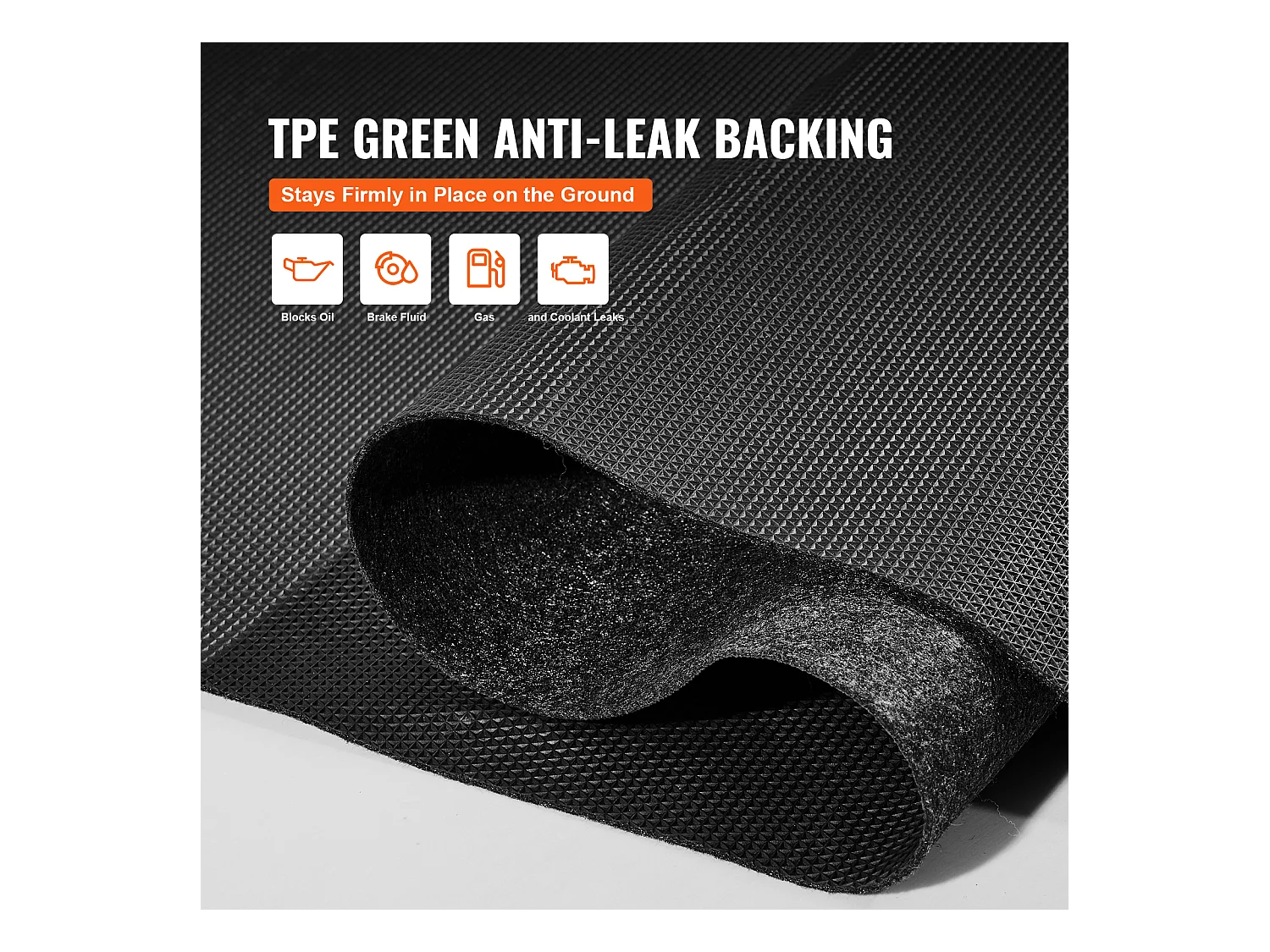 Bodenmatte, SucceBuy Garagenbodenmatte, 225 x 520 CM, Rutschfest, Langlebig, Wasserdicht