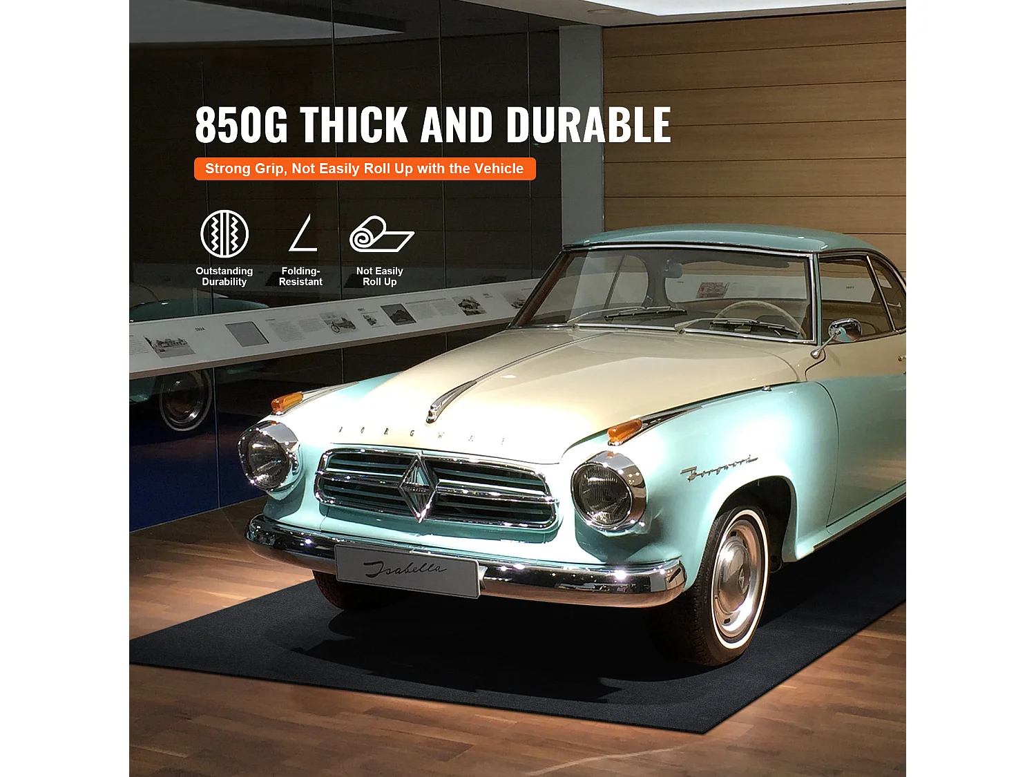 Tapis de Sol, SucceBuy Tapis de Sol de Garage 230 x 579 CM Antidérapant, Résistant et Imperméable