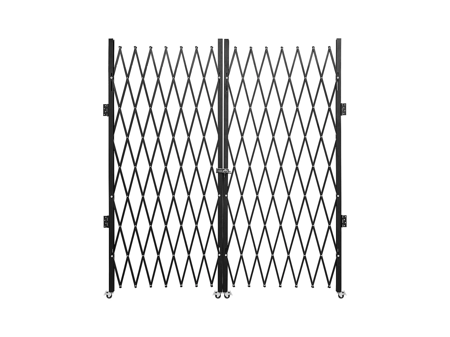 Barrière de Sécurité Double Pliante SucceBuy, 198.12cm H x 365.76cm W, Porte Pliante, Porte à Ciseaux