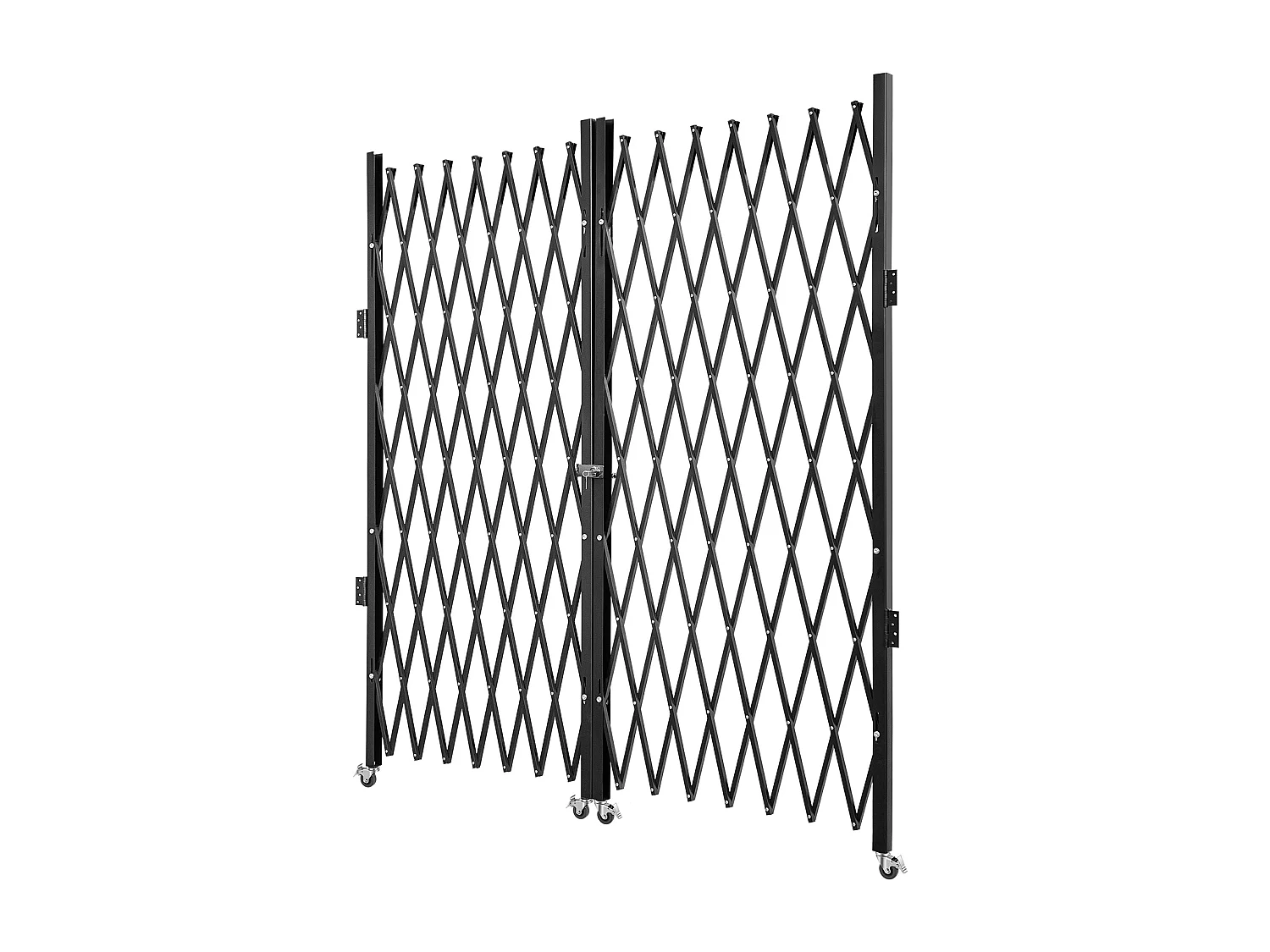 Puerta de Seguridad Plegable Doble SucceBuy, 198.12cm H x 365.76cm W, Puerta Plegable, Puerta de Tijera