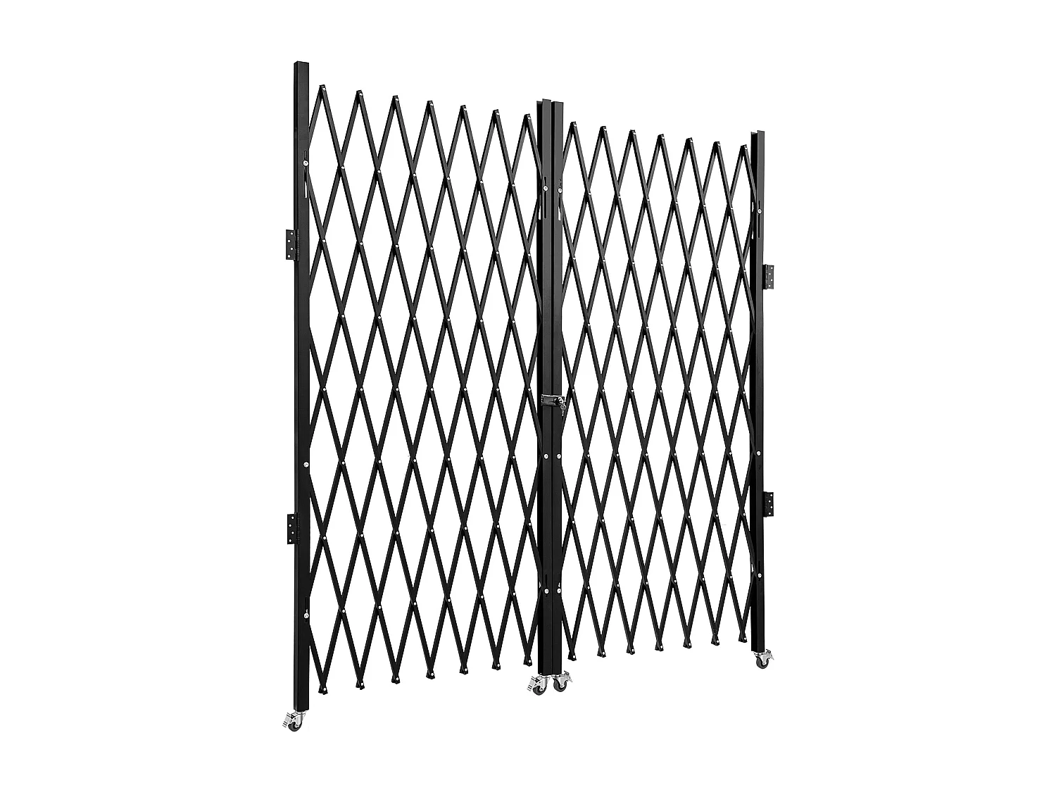 Puerta de Seguridad Plegable Doble SucceBuy, 198.12cm H x 365.76cm W, Puerta Plegable, Puerta de Tijera