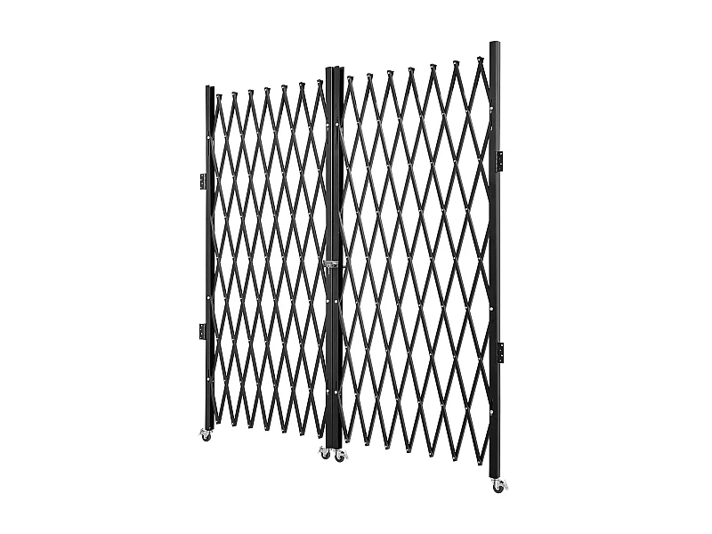 Barrière de Sécurité Double Pliante SucceBuy, 198.12cm H x 365.76cm W, Porte Pliante, Porte à Ciseaux