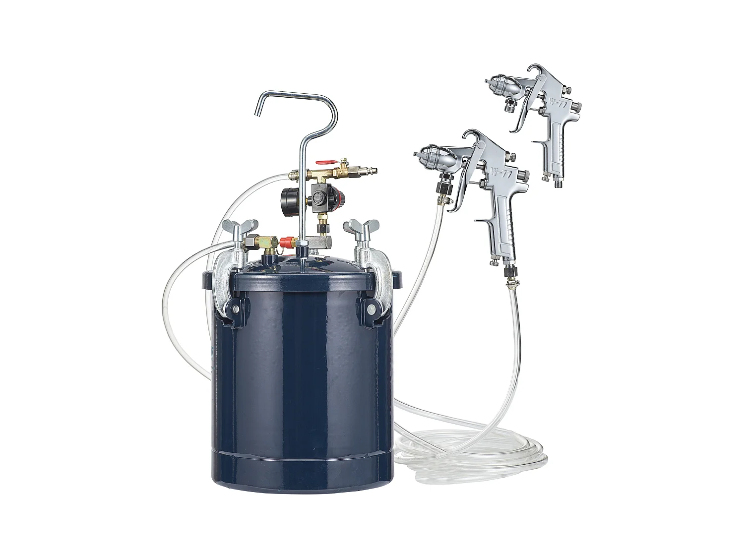 Spray Paint Pressure Pot SucceBuy, 10L/2,5gal, Ugelli da 1,5 mm e 4 mm, Doppie Pistole a Spruzzo