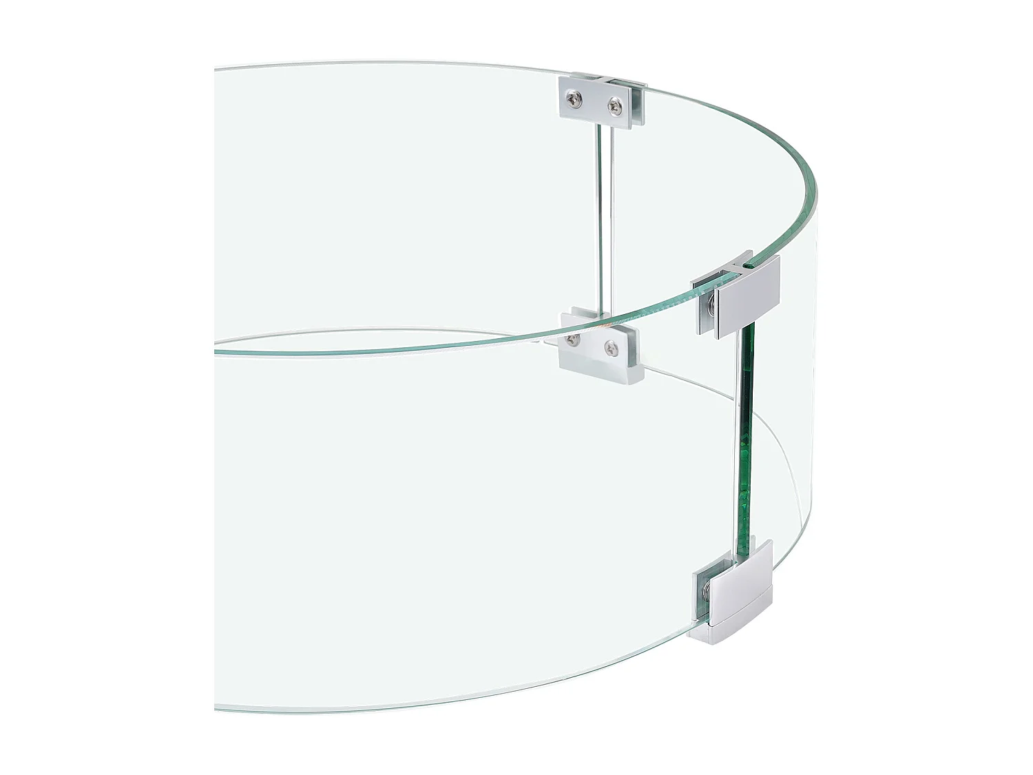 Pare-Vent SucceBuy Pare-Vent pour Foyer Extérieur 435 x 170 mm, Pare-flammes en Verre Trempé de 6 mm D'épaisseur