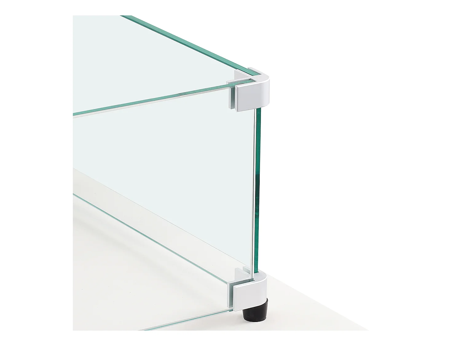 Przednia Szyba SucceBuy Osłona Przeciwwiatrowa ze Szkła Hartowanego do Kominka 798 x 317 x 165 mm, Grubość Osłony 8 mm