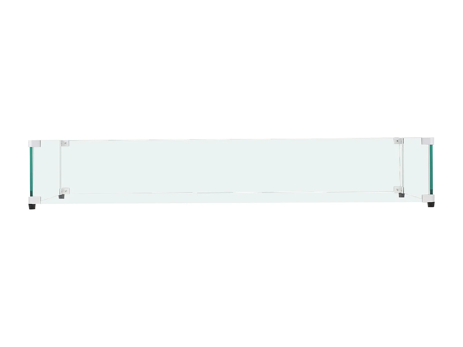 Pare-Vent SucceBuy Pare-Vent pour Foyer en Verre Trempé 798 x 317 x 165 mm, Bouclier de 8 mm D'épaisseur