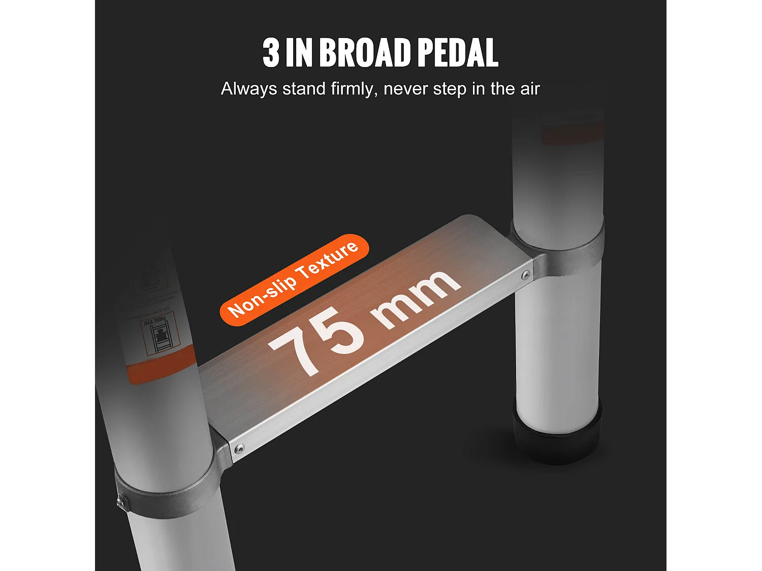 Gartenwartungswerkzeug SucceBuy Teleskopische Leiter, Aluminiumverlängerung von 457,2CM, Tragbar Und Vielzweck