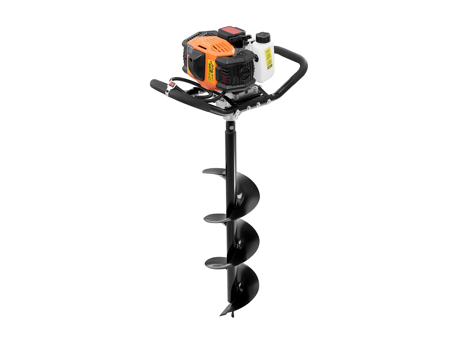 Tarière à Essence Thermique, SucceBuy Tarière à Gaz 63CC 2400W Forets 20.32 CM et Tige D'extension