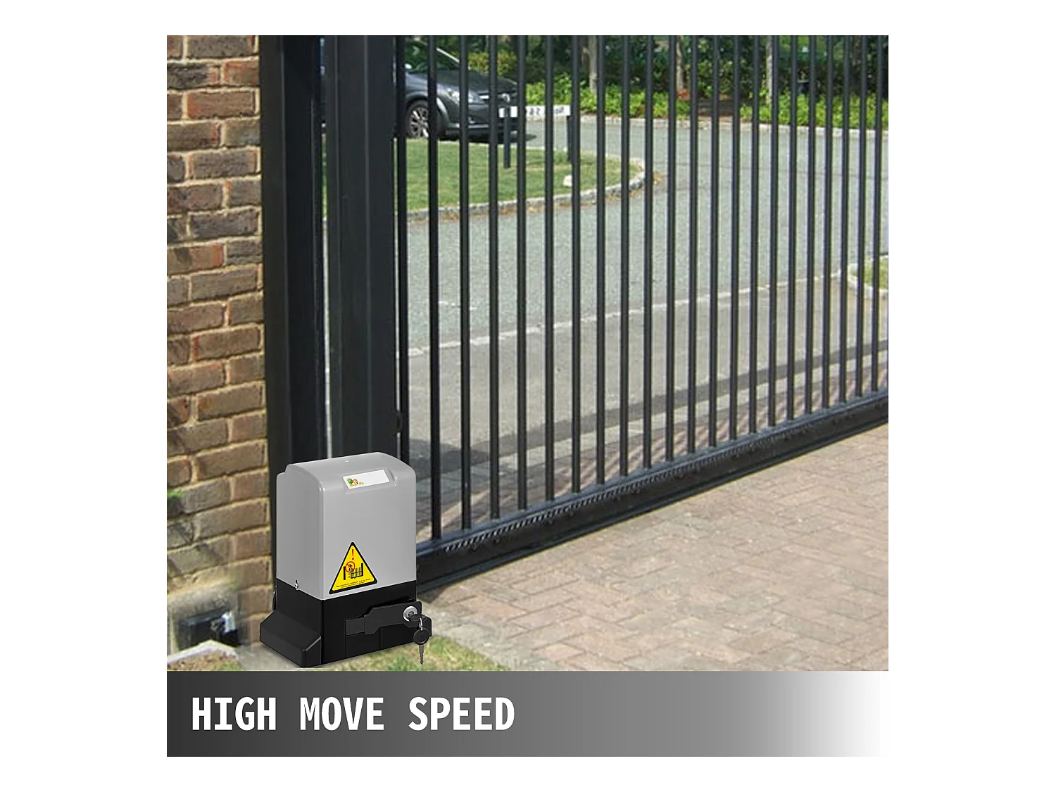Gate Opener SucceBuy 600kg Remote Control 1300lb With 4m Rail And Release Key