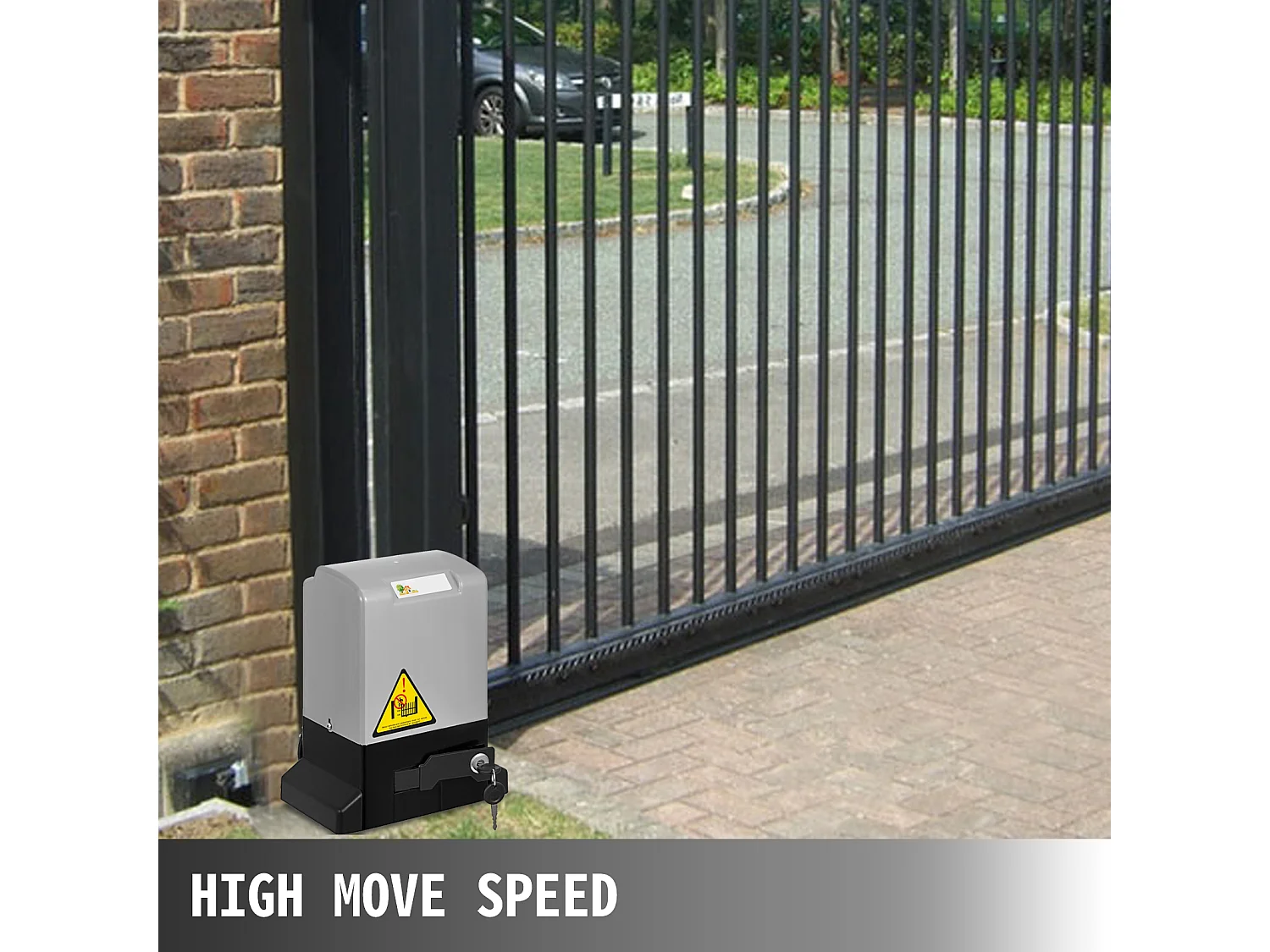 Gate Opener SucceBuy 600kg Remote Control 1300lb With 4m Rail And Release Key