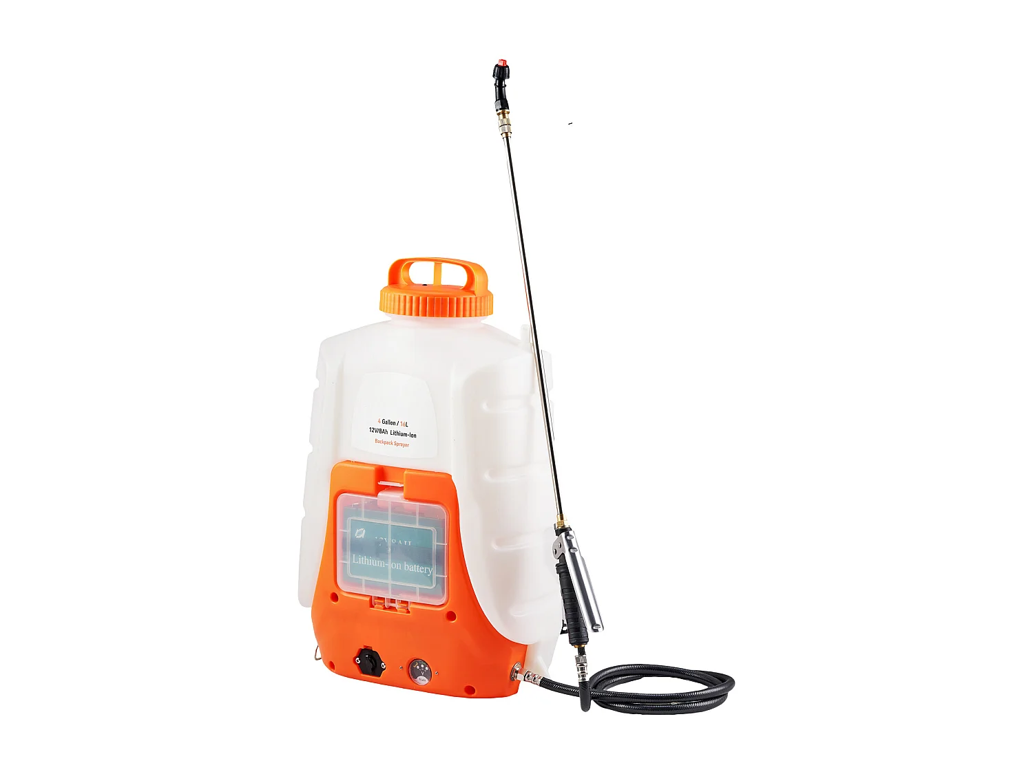 Pulvérisateur à Dos Alimenté par Batterie SucceBuy, Réservoir de 4 Gal, Pression Réglable de 0 à 90 Psi, pour le Jardinage et l'Utilisation en Extérieur