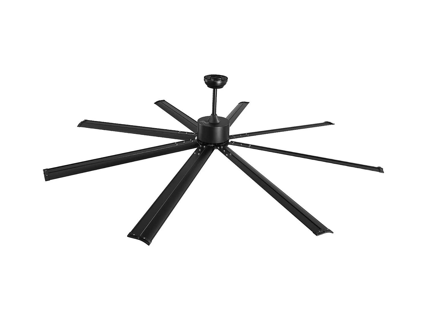 Ventilateur SucceBuy Ventilateur de Plafond 213 CM sans Lumière, Télécommande 6 Vitesses, 8 Pales en Aluminium, Ventilateur Extérieur Encastré Moderne