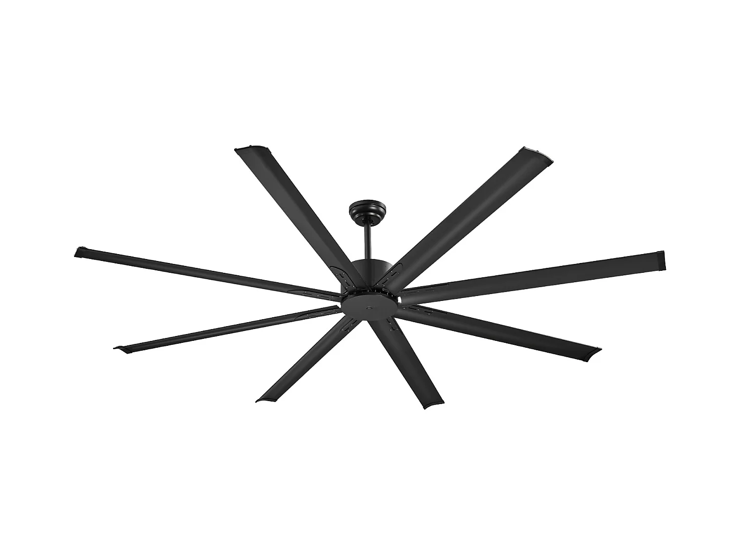 Ventilateur SucceBuy Ventilateur de Plafond 213 CM sans Lumière, Télécommande 6 Vitesses, 8 Pales en Aluminium, Ventilateur Extérieur Encastré Moderne