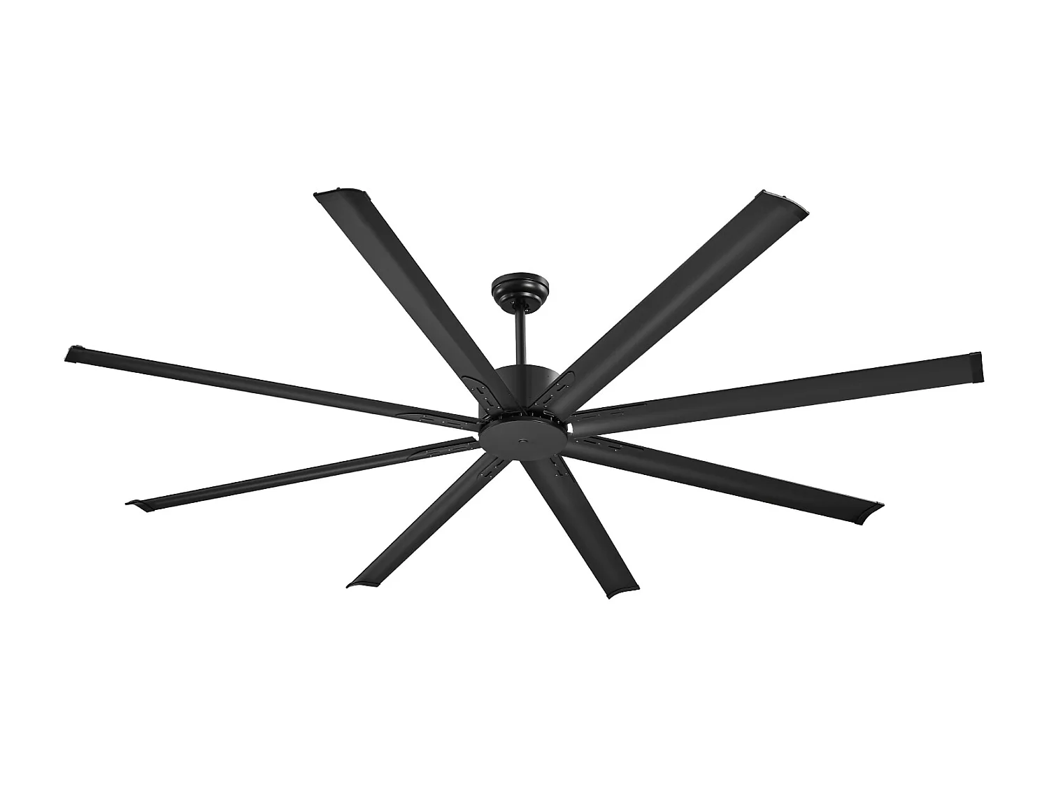 Ventilateur SucceBuy Ventilateur de Plafond 213 CM sans Lumière, Télécommande 6 Vitesses, 8 Pales en Aluminium, Ventilateur Extérieur Encastré Moderne