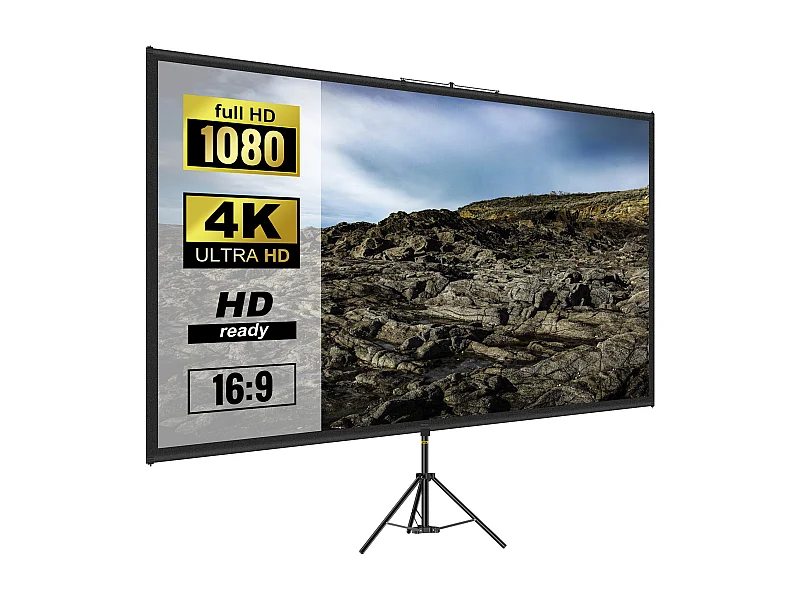 Szafka Biurowa SucceBuy Projektor na Regulatorze 279.4CM 4K HD 16:9 Kinematograf Domowy Przenośny