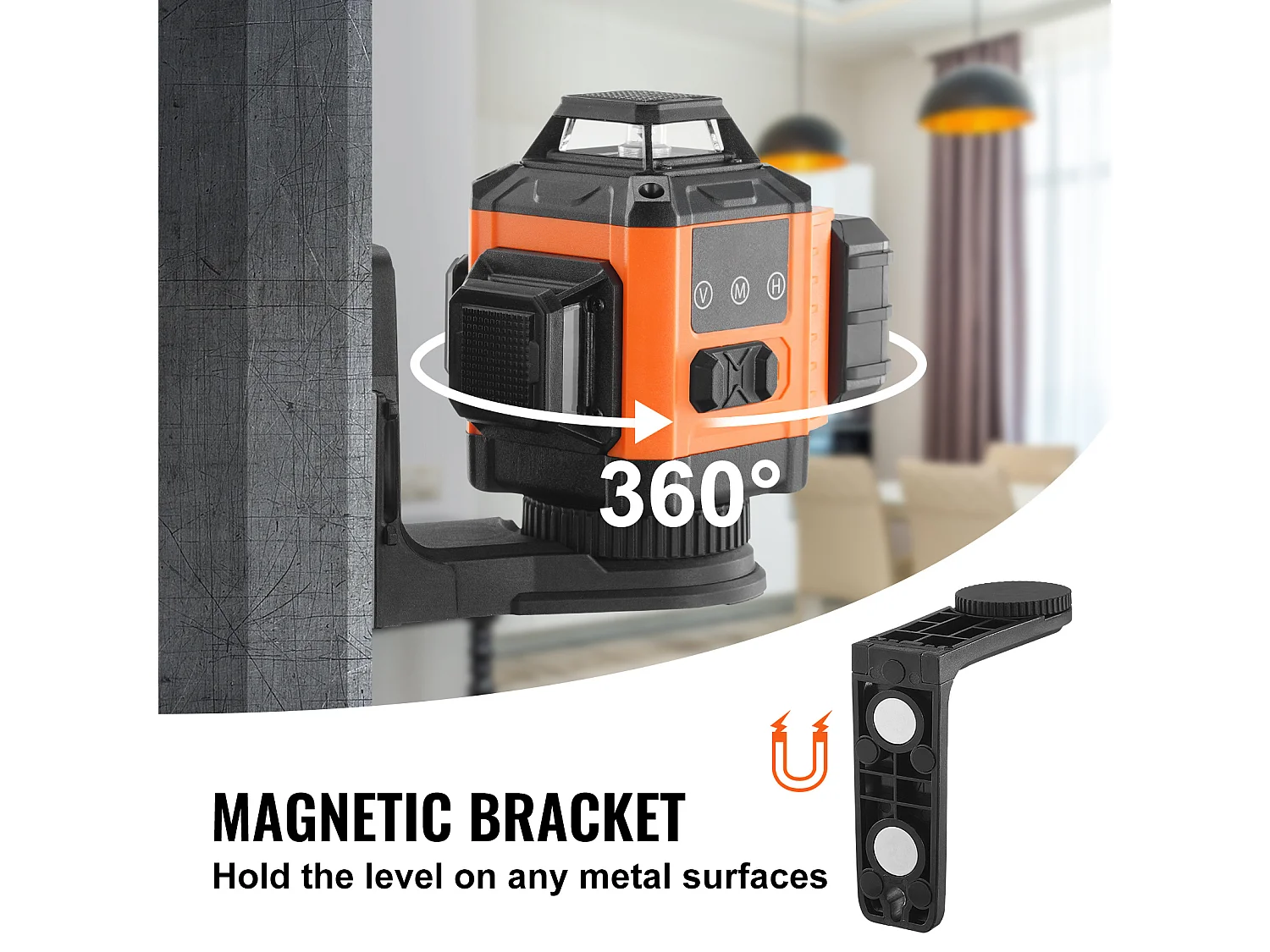 Niveau Laser, SucceBuy Niveau Laser 3048 CM Ligne Croisée Verte Autonivelante Haute Précision