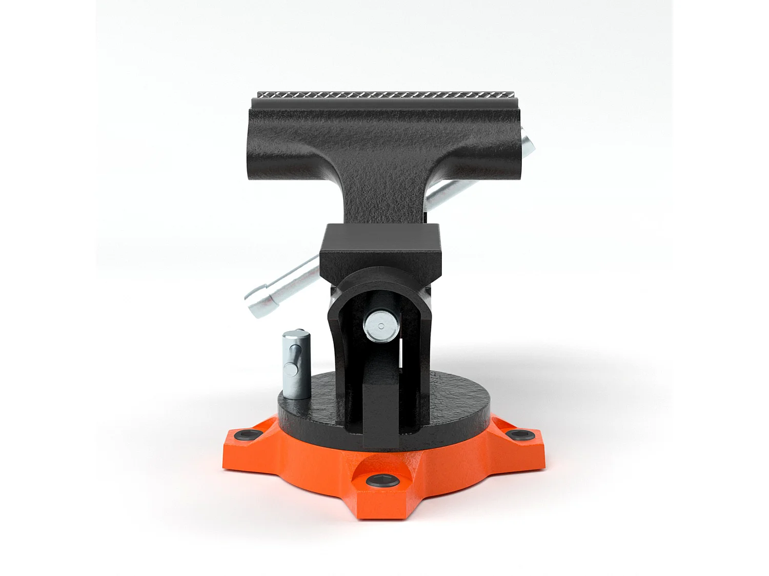 Étau d'Établi SucceBuy de 11.4cm avec Enclume, Base Pivotante à 240 °, Étau Polyvalent Robuste