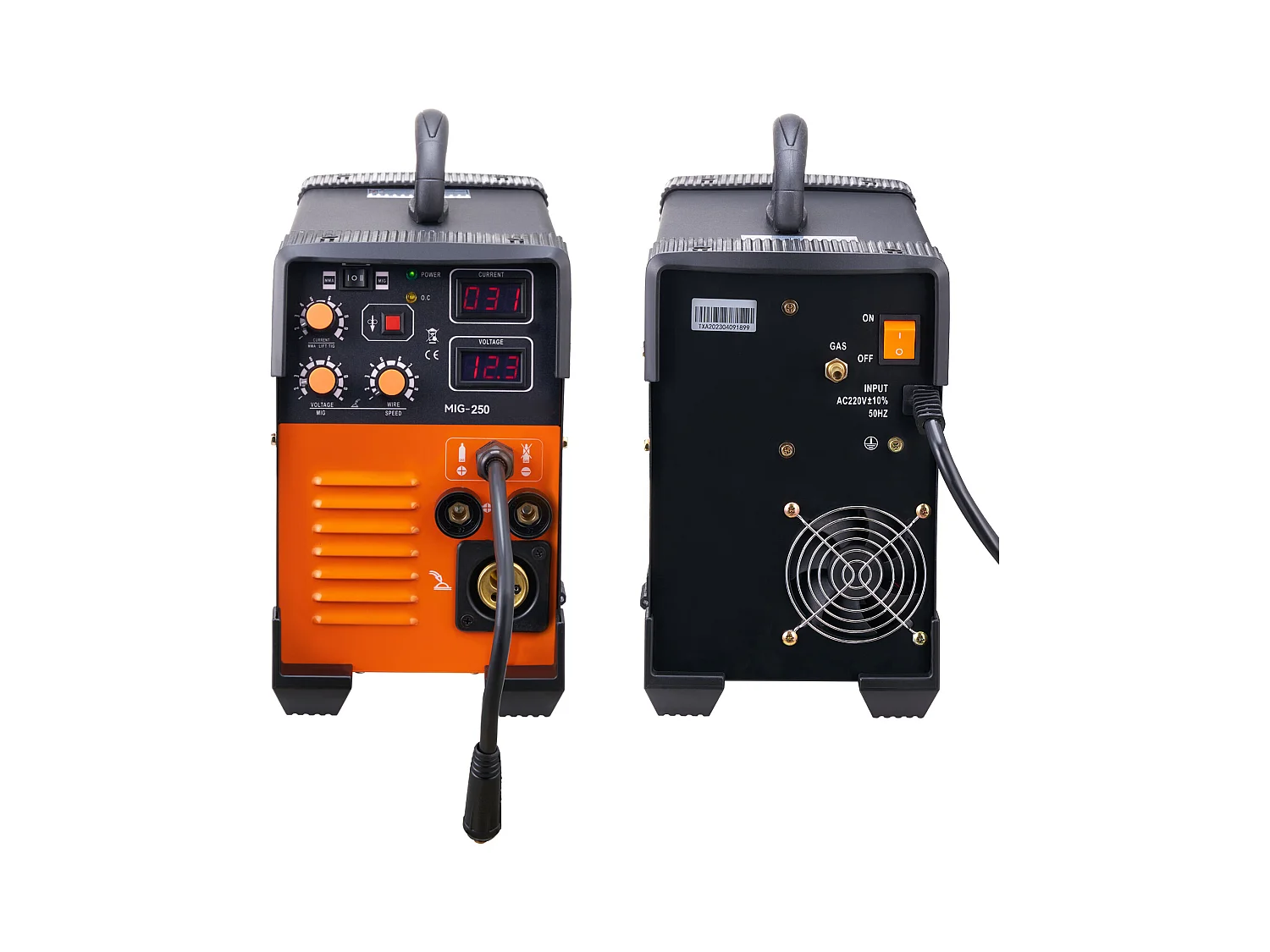 Machine à Souder MIG SucceBuy 250A 3 en 1 Machine à souder 220 V TIG MMA Stick IGBT DC Inverter Soudeur Affichage Numérique