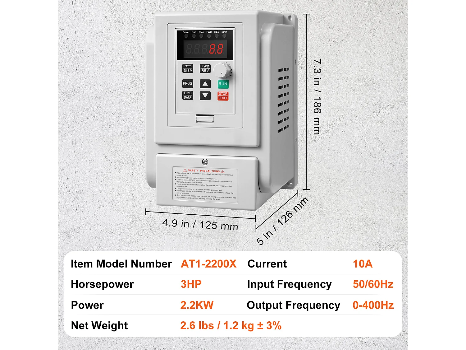 VFD 2,2 kW 10 A 3 HP Variatore di Frequenza SucceBuy per Controllo Motore Trifase