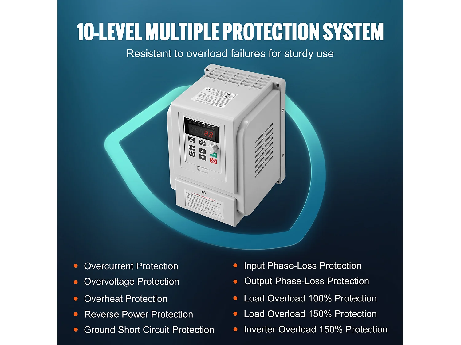 VFD 2,2 kW 10 A 3 HP Variatore di Frequenza SucceBuy per Controllo Motore Trifase