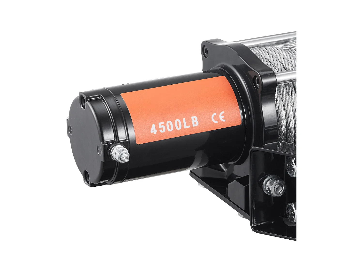 Treuil Électrique SucceBuy 12 V 4 500 lb avec Câble en Acier et Télécommande Portative IP55