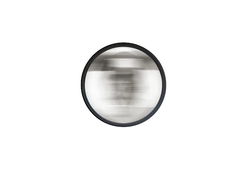 Miroir rond convexe bords fins 60 cm