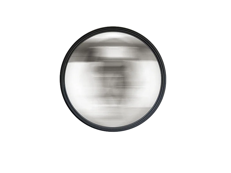 Miroir rond convexe bords fins 80 cm