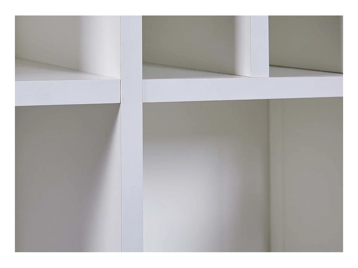 Armoire à bouteilles, meuble de rangement coloris blanc / chêne Artisan -longueur 76 x profondeur 33 x hauteur 124 cm