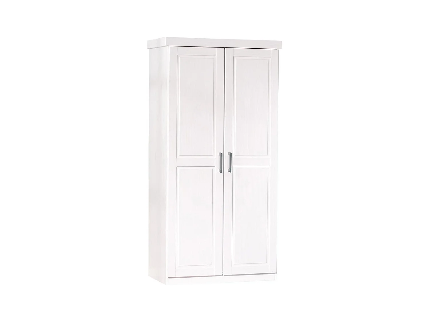 Armoire avec 2 portes blanche, Dim : 95,2 x 55 x 190 cm