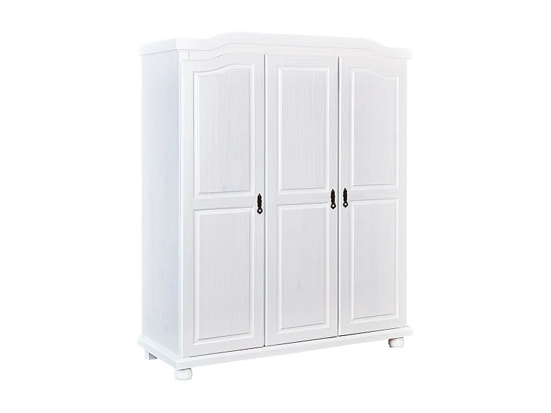 Armoire blanc avec 3 portes, Dim : L150 x H180 x P56 cm